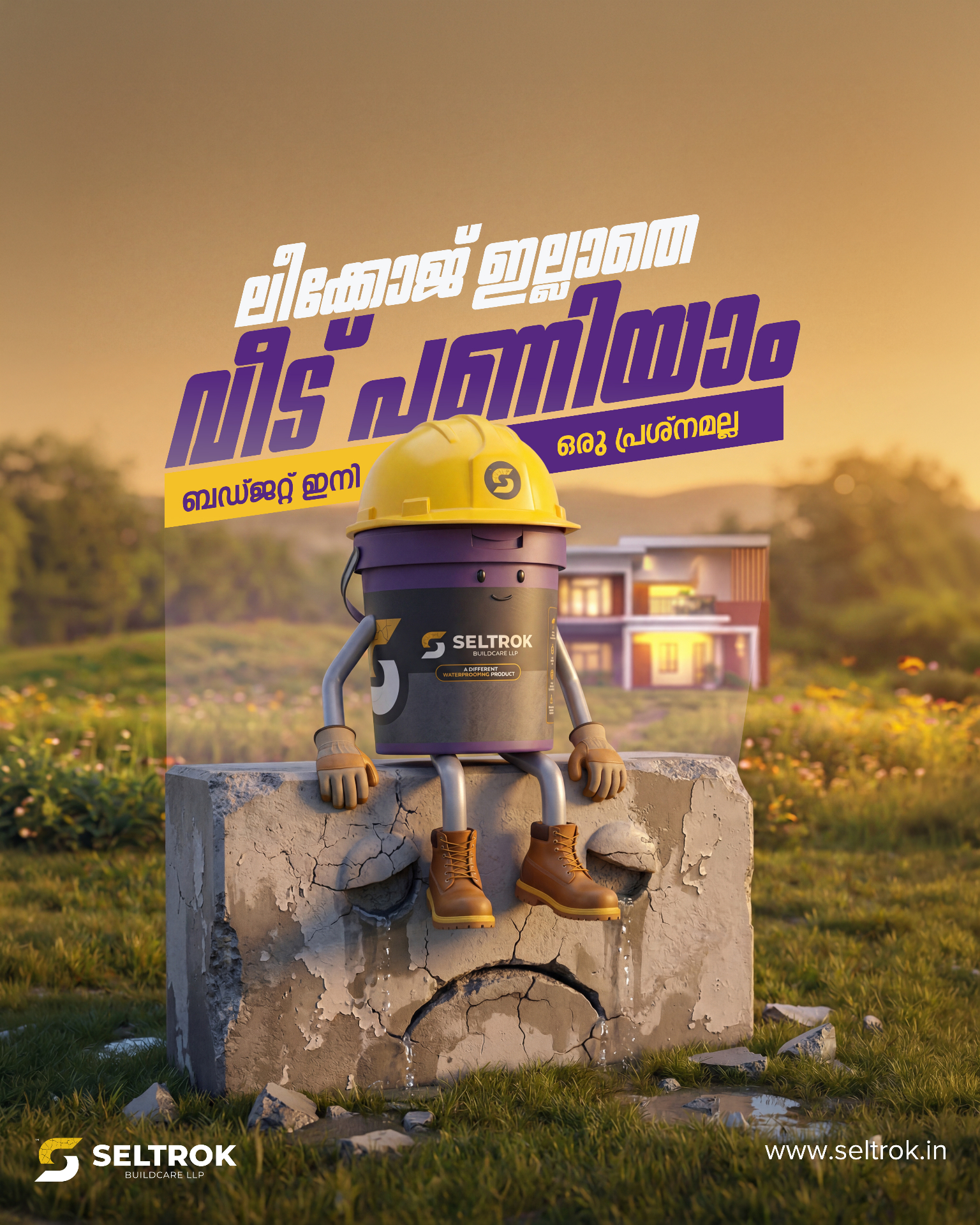 ലീക്കേജ് ഇല്ലാതെ വീട് പണിയാം